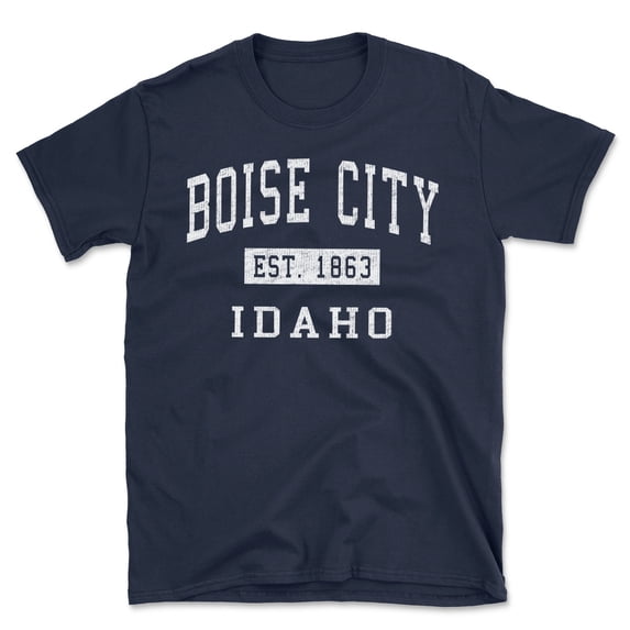 Boise City Idaho Classic Established Men's Cotton T-Shirt