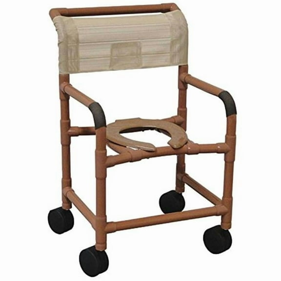 MJM International 122-5TL-DDA-SSDE-SFS-SQ-PAIL Shower Chair 22 in.