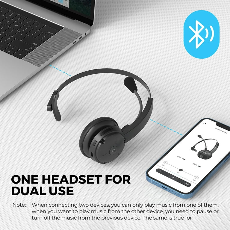 SoundPEATS A7 Pro Bluetooth Wireless Headset with Microphone 