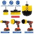 thumbnail image 2 of 3Pcs Drill Brush TeqHome Power Scrubber Cleaning Brush Set Drill Cleaner Combo Kit for Grout Floor Tub Shower Tile Bathroom Kitchen Car Surface Yellow, 2 of 8