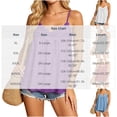 thumbnail image 3 of Purcolt Womens Spaghetti Strap Babydoll Tank Top Dressy Casual Pleated Scalloped Lace V Neck Camisole Blouses Summer Flowy Beach Vacation Loose Fit Shirts, 3 of 8