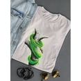 thumbnail image 3 of Pastell Snake Tangled On Branch T-shirt Women's -Ashvin Harrison Designs, Female Large, 3 of 4