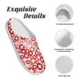 thumbnail image 5 of Lsque Plus Cross Pattern Womens Comfort Cotton on Scuff With Memory Foam and Anti-skid Sole Slipper-42/43, 5 of 7