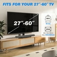 thumbnail image 5 of RTVR Swivel Table Top TV Mount Stand for 27 to 60 inch Flat Curved Screen TVs, Table Stand with Tempered Glass Base, 5 of 10