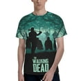 thumbnail image 5 of Men Women Walking Dead Shirts Short Sleeve Cosplay Adults Anime T-Shirts Crew Neck 3d Printed Tee Tops, 5 of 8