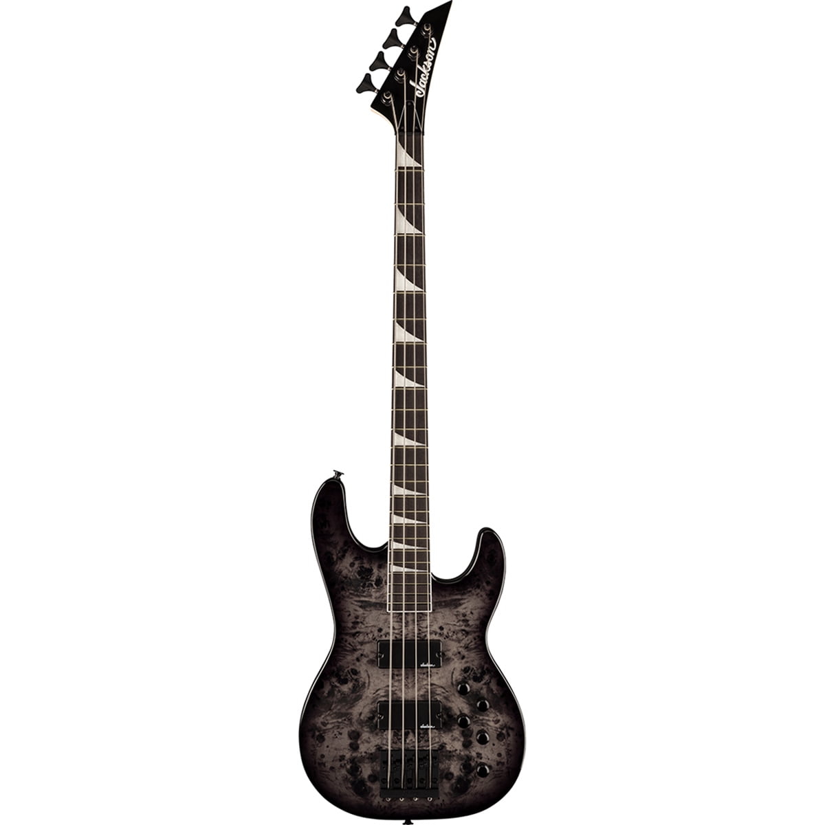 Jackson Jackson JS Series Concert Bass CB JS3P Bass Guitar, Amaranth Fingerboard, Transparent Black