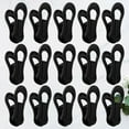 thumbnail image 2 of Qumonin Non-Slip Polypropylene Tier Pants & Skirts Hanger Clips, Black, 25 Pieces, 2 of 6