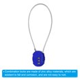 thumbnail image 4 of Uxcell Small Combination Lock 11.8 Inch, 1 Pack 3 Digit Padlock for Gym Locker, Blue, 4 of 6