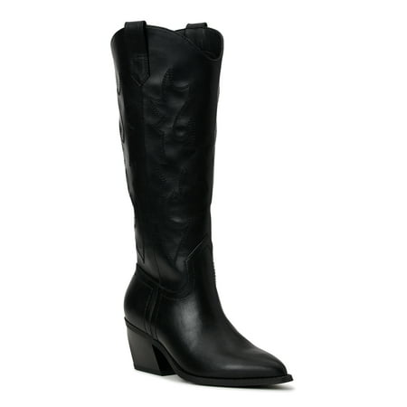 Madden NYC Women's Embroidered Tall Western Boots