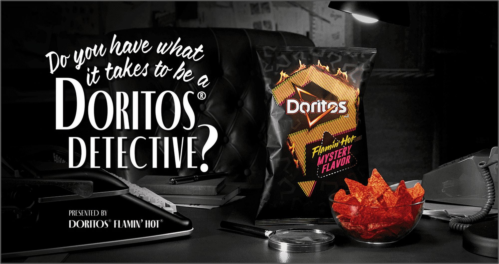 Doritos Flamin' Hot Mystery Flavor Tortilla Chips, 9 oz Bag