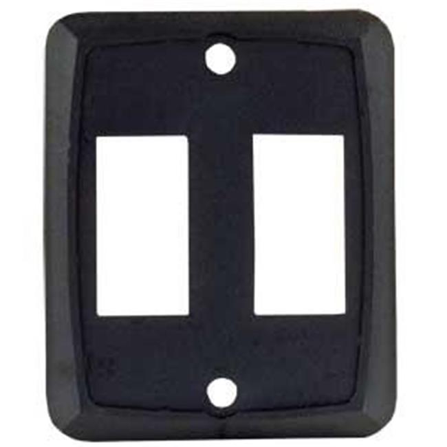 JR Products 12885 Double Switch Face Plate - Black - Walmart.com