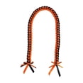 thumbnail image 1 of Collar trenzado Lei de graduación, decoración, 120 cm, regalo, recuerdo de fiesta, cordón de honor para Naranja negra, 1 of 9