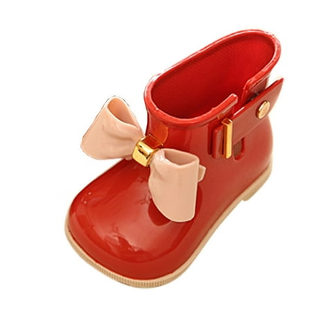 

Cute Baby Jelly Shoes Girl Shoes Children Bow Rain Boot RD19 Fragarn