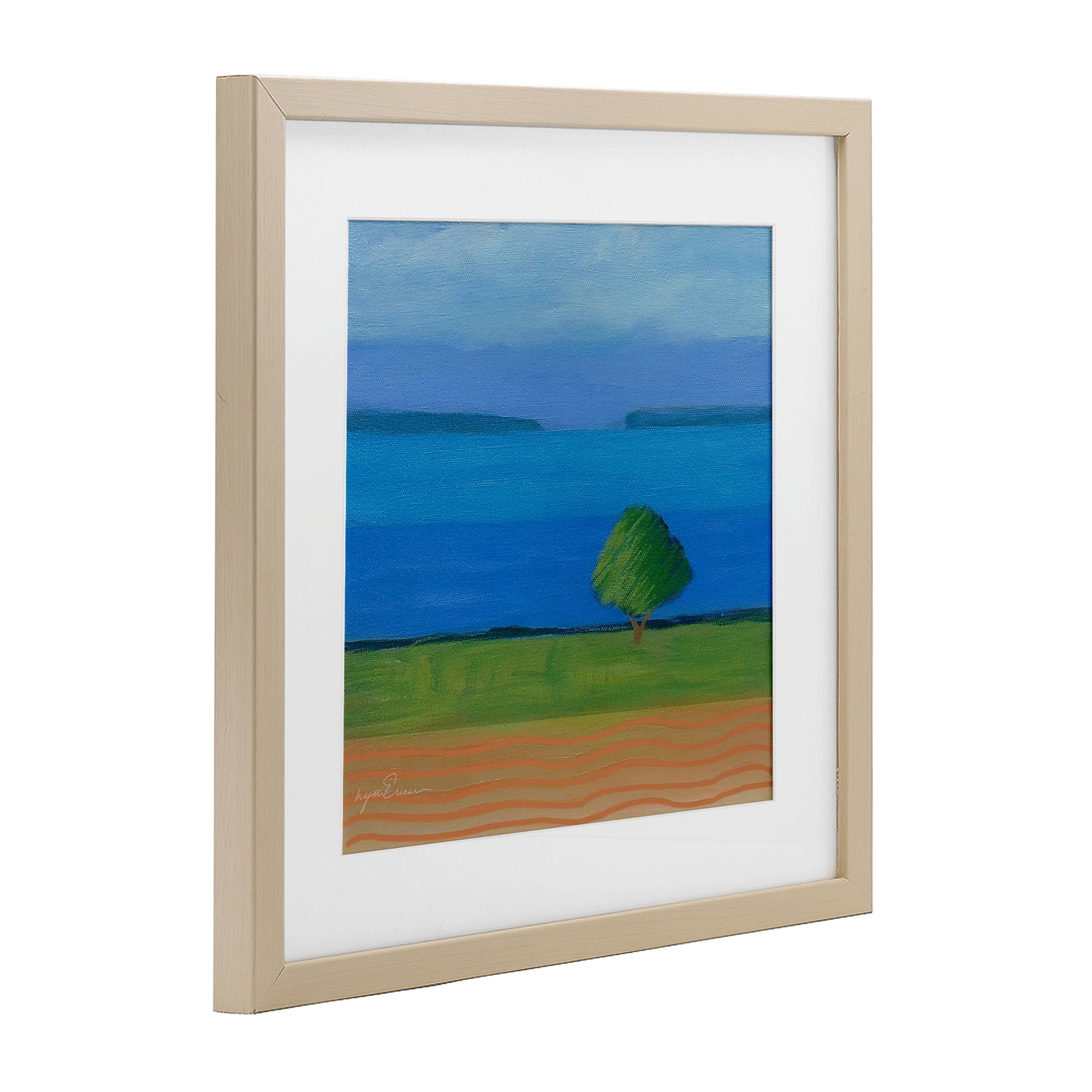 Stupell Industries Lone Tree at Spring Cove Birch Framed Print Under Glass, design by Lynn Ericson Fine Art