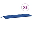 thumbnail image 2 of Casafoyer Garden Bench Cushions 2 pcs Blue 59.1"x19.7"x2.8" Oxford Fabric, 2 of 3