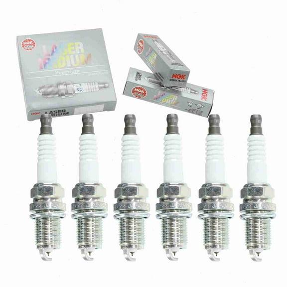 6 pc NGK Laser Iridium Spark Plugs compatible with Infiniti I30 3.0L V6 1996-2001