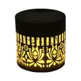 thumbnail image 2 of XINGXIANG Decorative Solar Mandala Lights, Metal Solar Powered Outdoor Deck Step Wall Lights, Mandala Theme Waterproof Fence Light for Garden Post Patio Backyard Yard Decor(C), 2 of 4