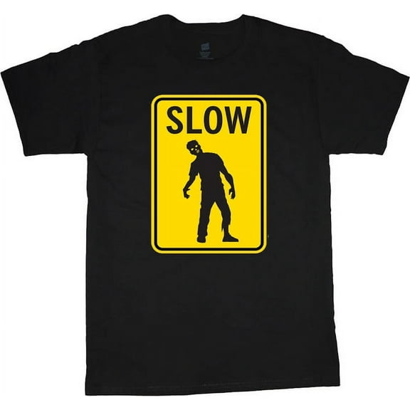 Halloween T-shirt Men's Graphic Tees Zombie Sign