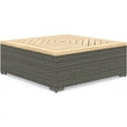 thumbnail image 1 of Homestyles Table Basse en Acacia et Rotin - Gris Foncé, 1 of 10