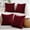 Burgundy, variant on Decorative Throw Pillow Covers 18x18 Set of 4 Farmhouse Rustic Boho Home Decor Soft Plush Striped Corduroy Square Cushion Case for Living Room Couch Bed Sofa Mustard Yellow