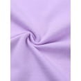 thumbnail image 6 of Alvivi Girls Team Basic Short Sleeve Gymnastic Leotard with Chiffon Wrap Skirt Ballet Dance Dress Ballroom Dancing Outfit Lavender 12-14, 6 of 7