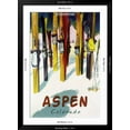 thumbnail image 5 of Art.com Aspen, CO - Colorful Skis Art Print by Lantern Press, Black Frame Wall Art, 32" x 44", 5 of 5