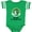 Football Green and White, variant on Inktastic Unicorn 1st St Patricks Day Irish Girls Baby Bodysuit