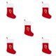 thumbnail image 1 of Moyic Calcetín de Papá Noel personalizable de tela - Regalo para niños y adultos Variedad de estilos a elegir Q roja grande Type2 NO2, 1 of 6