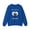 Royal, variant on Double Cat Heart Sweatshirt, Heart Sweatshirt, Cat Sweatshirt, Valentine's Day Sweatshirt, 50/50 Cotton-Poly Animal Sweatshirt 131
