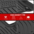thumbnail image 3 of Ikon Motorsports 3D TPE Floor Mats, Compatible with 2022-2025 Mercedes-Benz X243 EQB 250+/EQB 300/EQB 350 5-Seats, All Weather Waterproof Floor Liners, Front & 2nd Row Interior Accessories, Black, 3 of 9