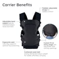 thumbnail image 4 of Infantino Flip 4-in-1 Convertible Baby Carrier, Carbon Black, Adjustable Carry Positions, 8-32 lbs, 4 of 10