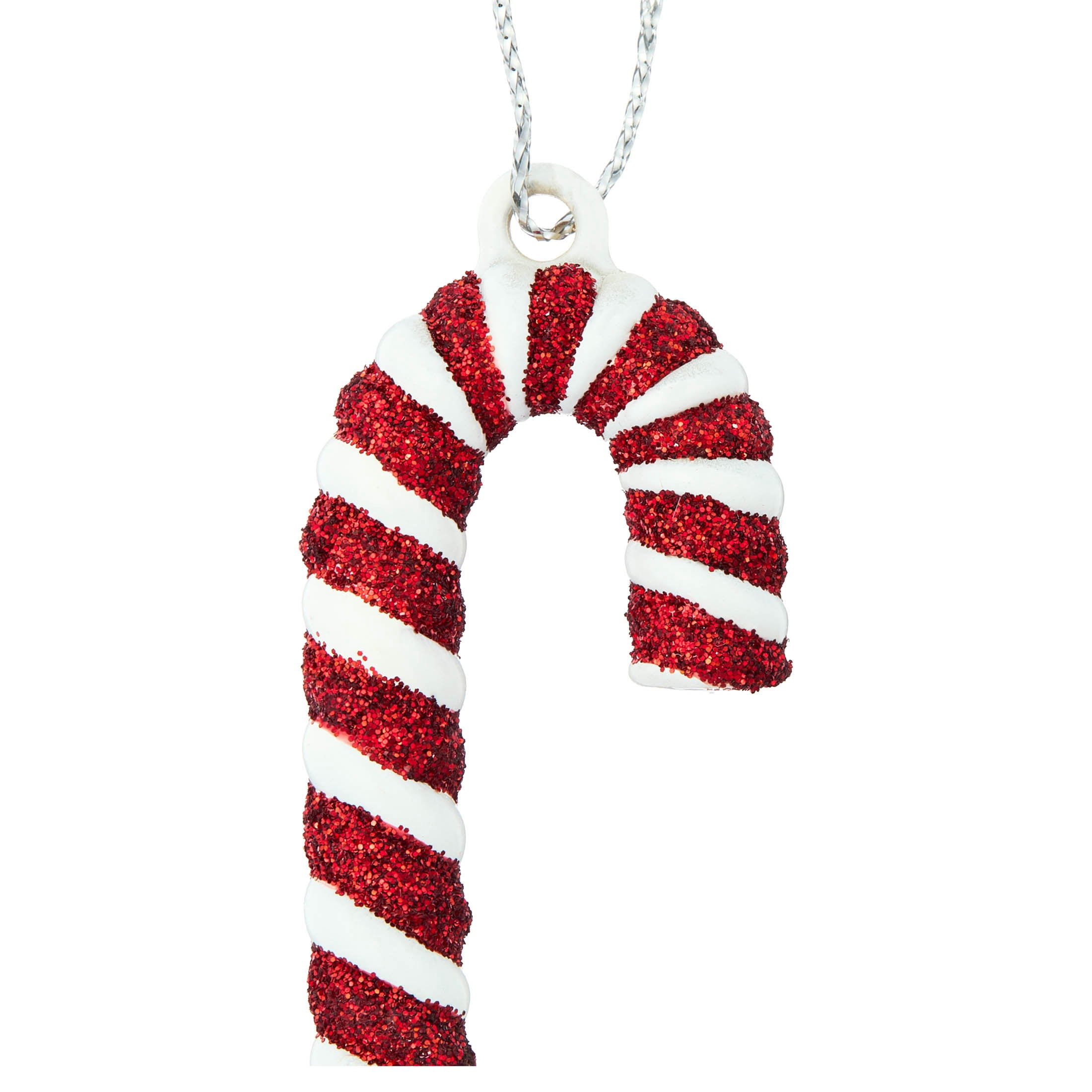 6-Count Red and White Candy Cane Mini Christmas Ornaments, 2", by Holiday Time