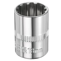 Uxcell 12 Points Socket 1/4" Drive 13mm Metric Shallow Impact Socket