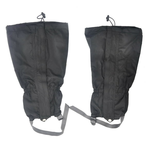 IFANLANDOR 1 Pair Waterproof Snow Boot Gaiters for Hiking in Black with Hook