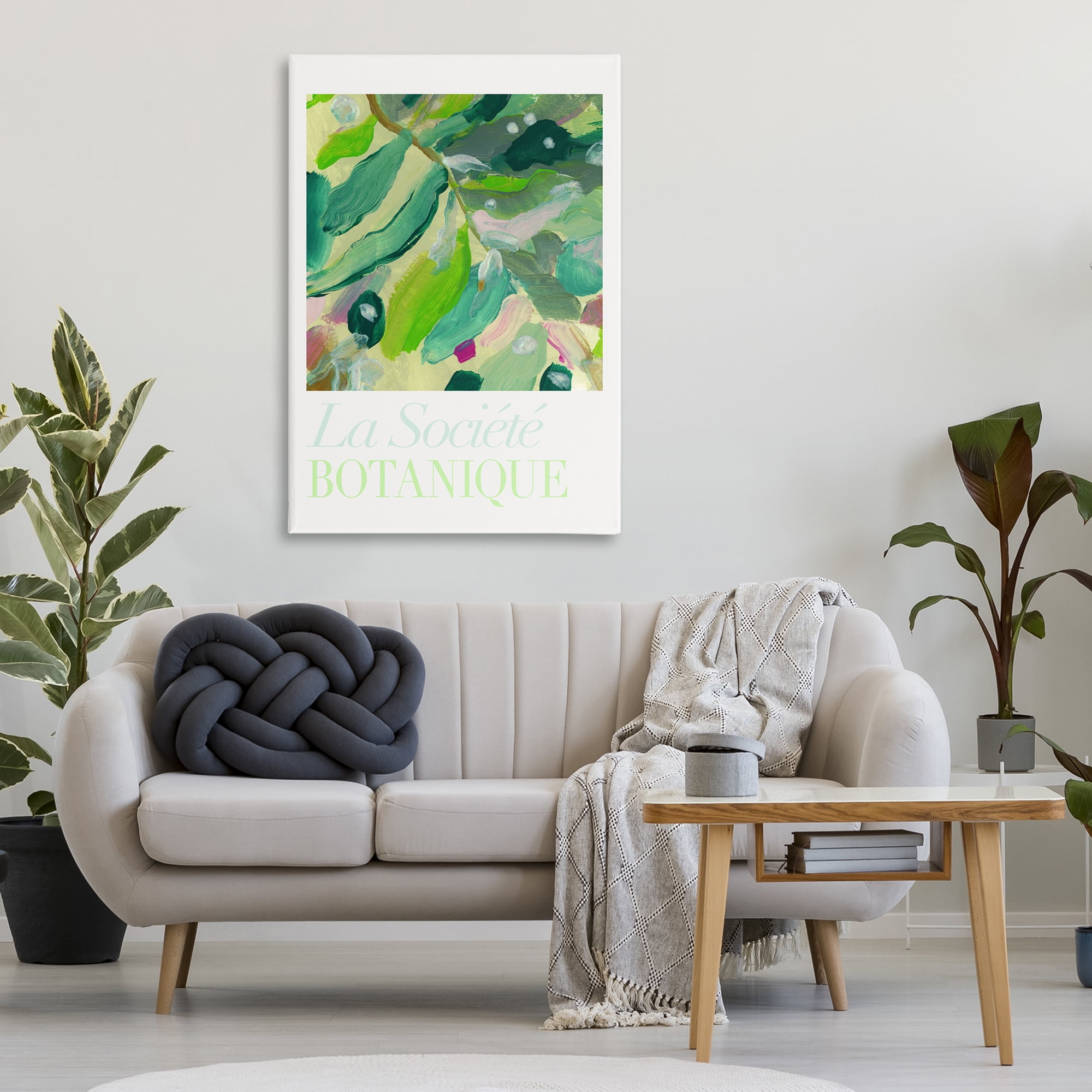 Stupell Industries Abstract French Botanicals Plants & Flowers Painting Wrapped Canvas Art Print Wall Art, 30 x 45