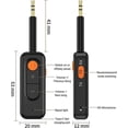 thumbnail image 2 of Bluetooth transmitter receiver 2-in-1 Bluetooth 5.4 audio adapter, mini wireless 3.5mm AUX Bluetooth adapter, 2 of 5