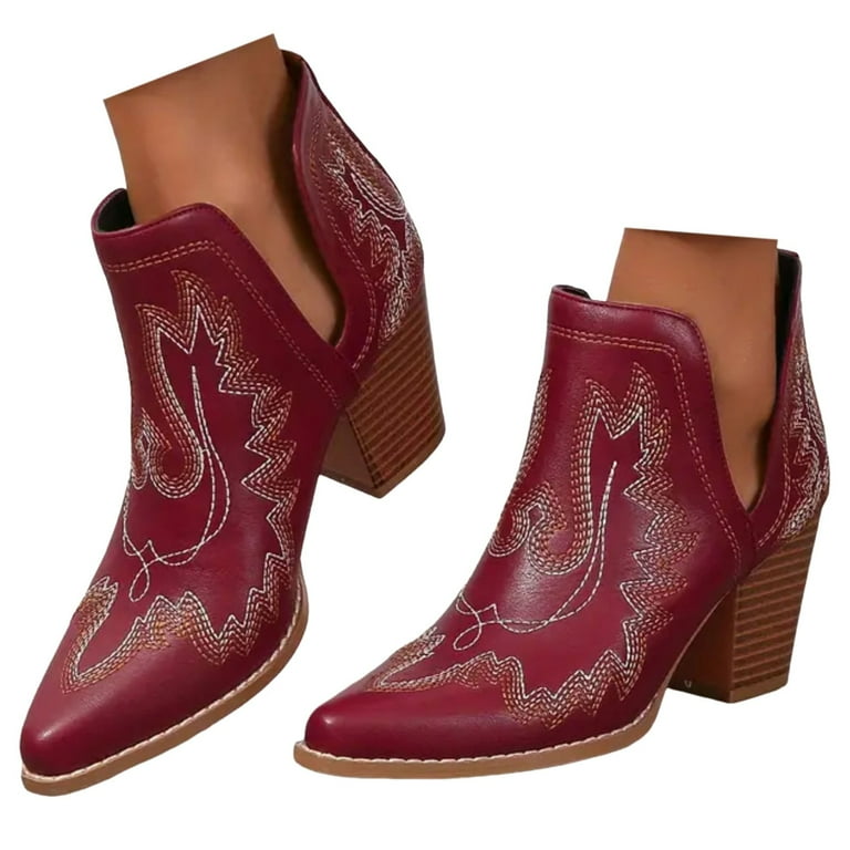 Cute red booties online