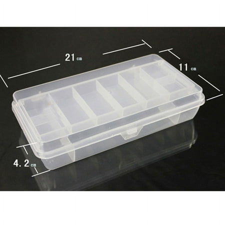 Deyared Freshwater Saltwater Fishing Lures Bass Imitation Trout Crappie Breadworm Lures Plastic 2 Tray Compartments Fishing Tackle Box Two-Sided Storage Case Father s Day Gift on Clearance