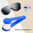 thumbnail image 1 of Limpiador De Anteojos Mini cepillo para gafas de dos caras, toallitas para gafas, limpiador de gafas (azul) Wdftyju Libre de BPA, 1 of 3