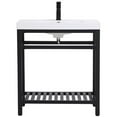 thumbnail image 4 of 30 inch Single Bathroom Metal Vanity in Black, 4 of 14