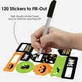 thumbnail image 3 of Big Dot of Happiness Jack-O'-Lantern Halloween - Assorted Kids Halloween Party Gift Tag Labels - To and From Stickers - 12 Sheets - 120 Stickers, 3 of 8