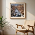 thumbnail image 6 of Cold December Creek - Photography Winter Snow Nature Landscape Scenic Autumn Woodland Unframed Wall Art Print 32 x 32 inches, 6 of 9