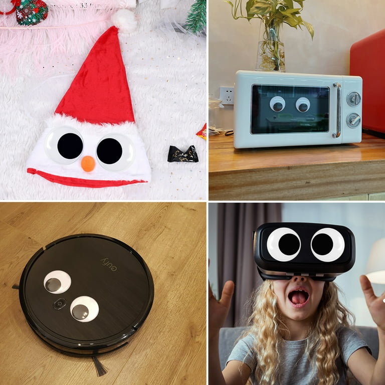 Cinvo 7 Inch Giant Googly Eyes Self Adhesive 18cm Big Wiggle Eyes Large  Sticky Eyes for Party Decorations Refrigerator Door Christmas Trees Lawns  Car Classroom DIY Craft Projects (Pack of 2) 18