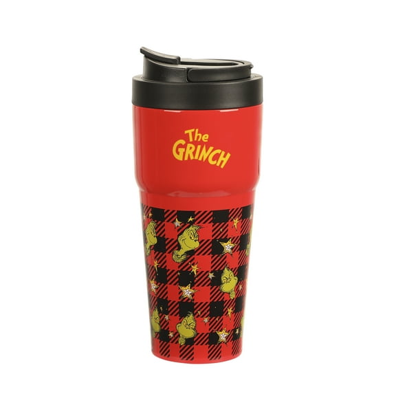 The Grinch 27 Oz. Stainless Steel Travel Coffee Tumbler With Flip-Top Lid