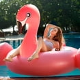 thumbnail image 2 of Pool Float TURNMEON 102 con forma de flamenco gigante inflable para 2 a 4 personas, 2 of 5