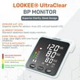 thumbnail image 2 of LOOKEE® A2 Premium Blood Pressure Machine for Home Use | Proudly Canadian | Super Large 6.4” LED Clarity | Upper Arm Large Cuff Automatic Blood Pressure Monitor | Slim Design | 2x60 Memories, 2 of 8
