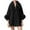 Black, variant on YYDGH Wrap Cape Women Faux Fur Collar Shawl Knit Poncho Cloak Cardigan Coat Evening Dress
