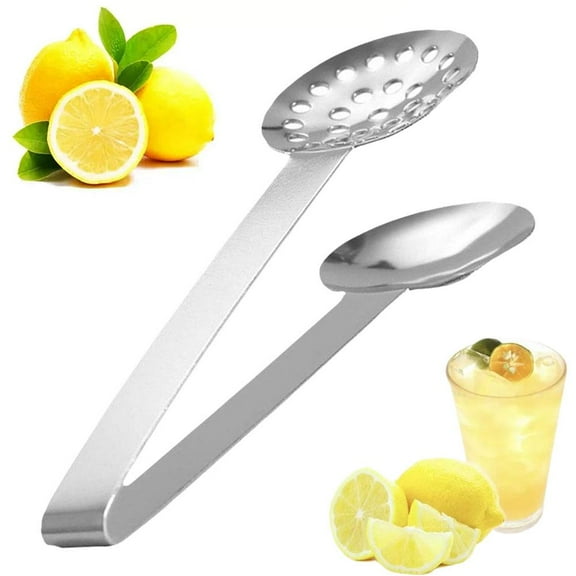 FurNest Steel Tea Tongs Tea Bag Squeezer Strainer Holder Grip Spoon Kitch Y1Z8
