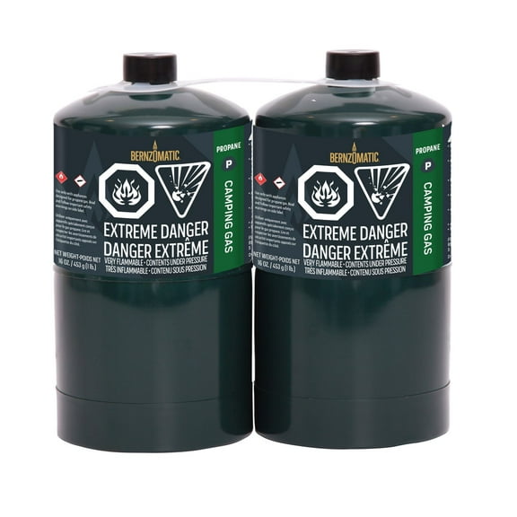 Bouteille de gaz de camping au propane Bernzomatic - Paquet de 2