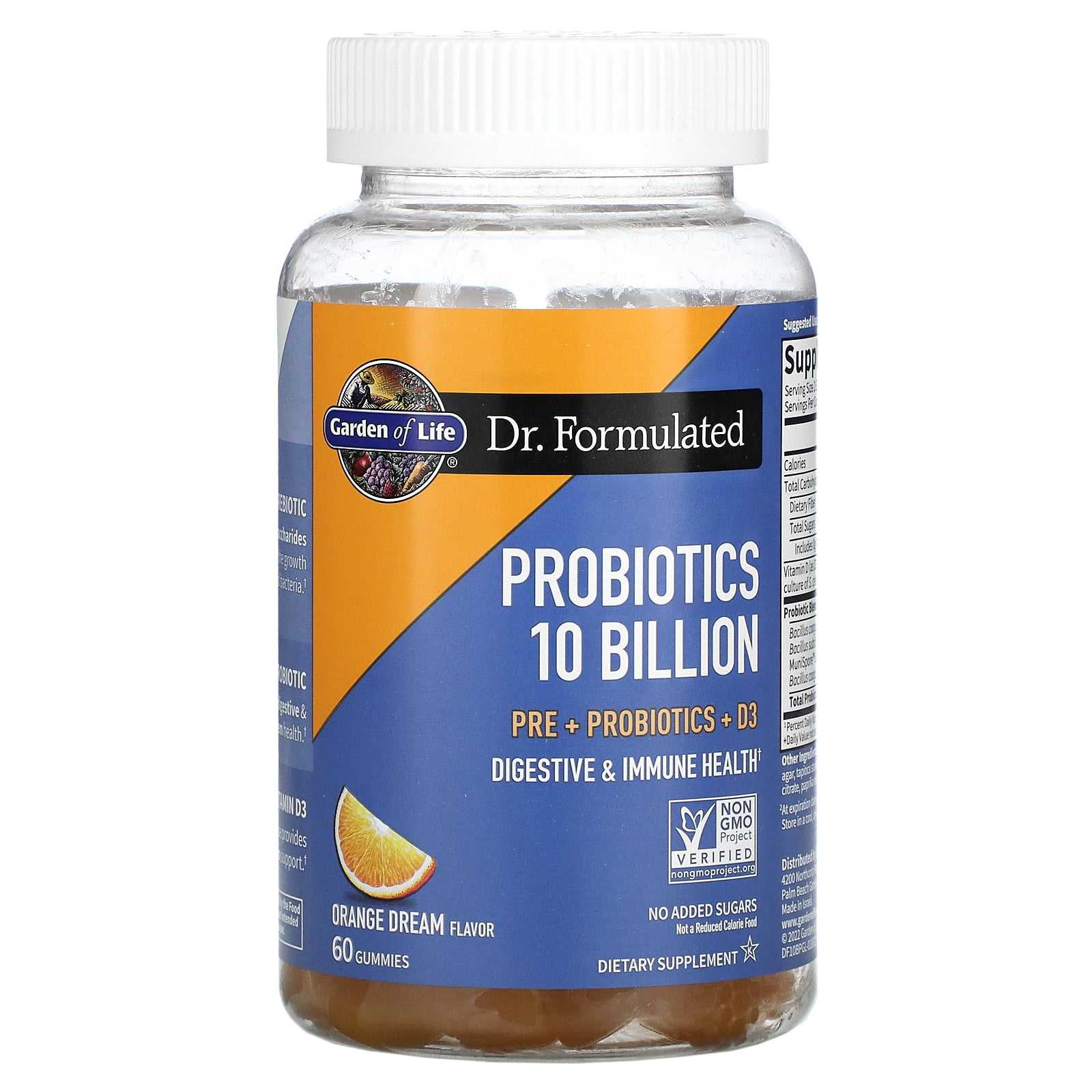 Probiotics, Orange Dream, 10 Billion, 60 Gummies, Garden of Life